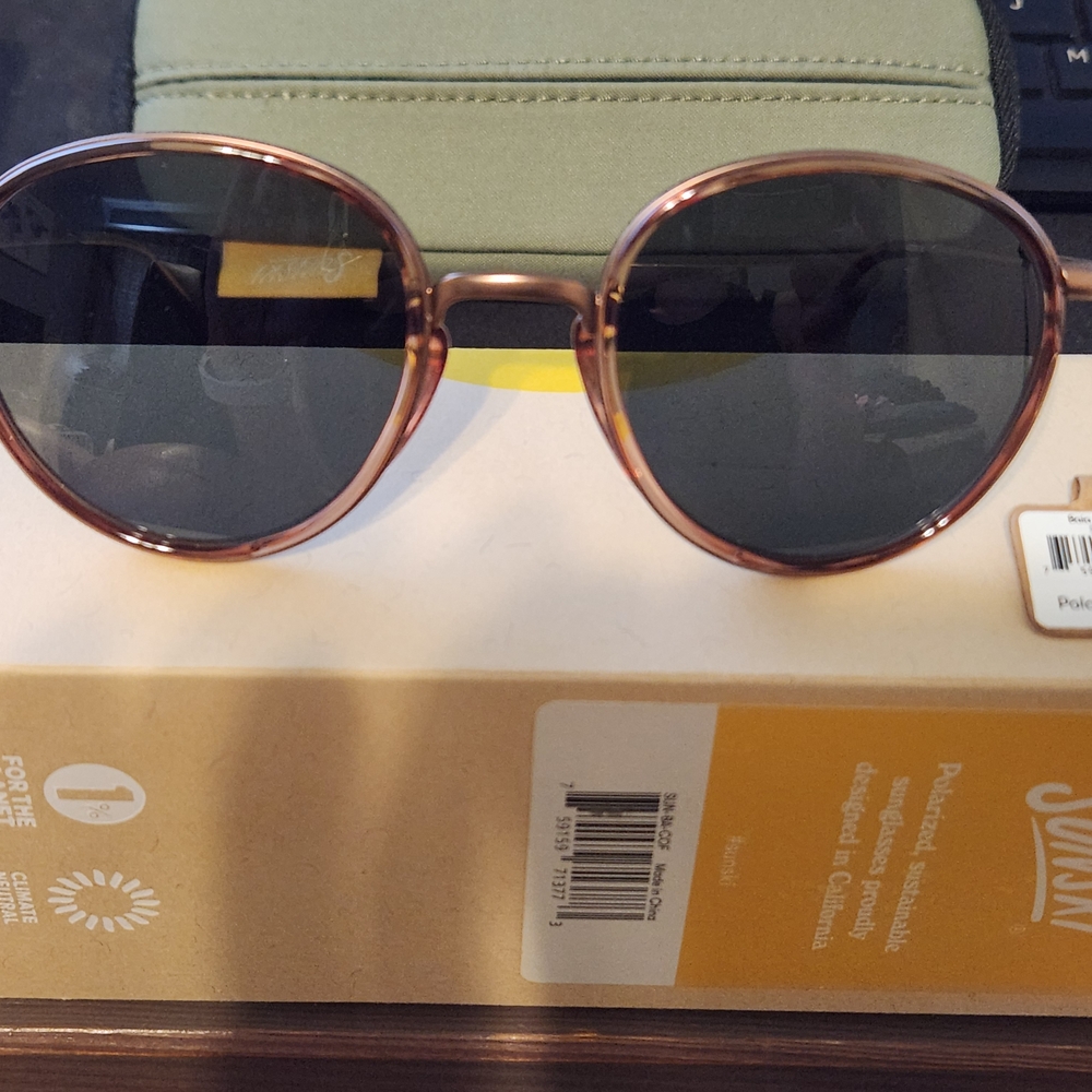 Baia Copper Forest Round Women's Sunglasses - Copper Frame, Green Lenses - Picture 3 of 14